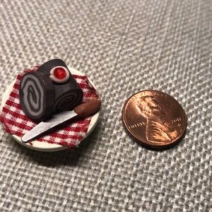 Chocolate cake dessert (dollhouse)